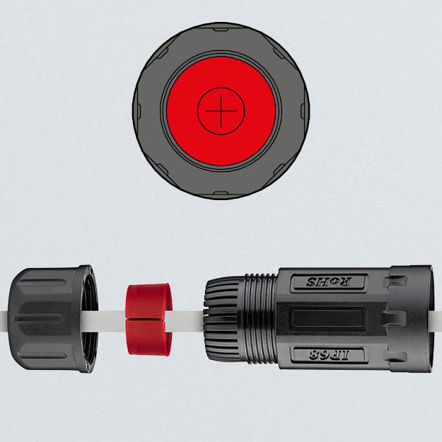 goobay Outdoor RJ45 Verbinder IP68 Cat 6 STP – Detail 2