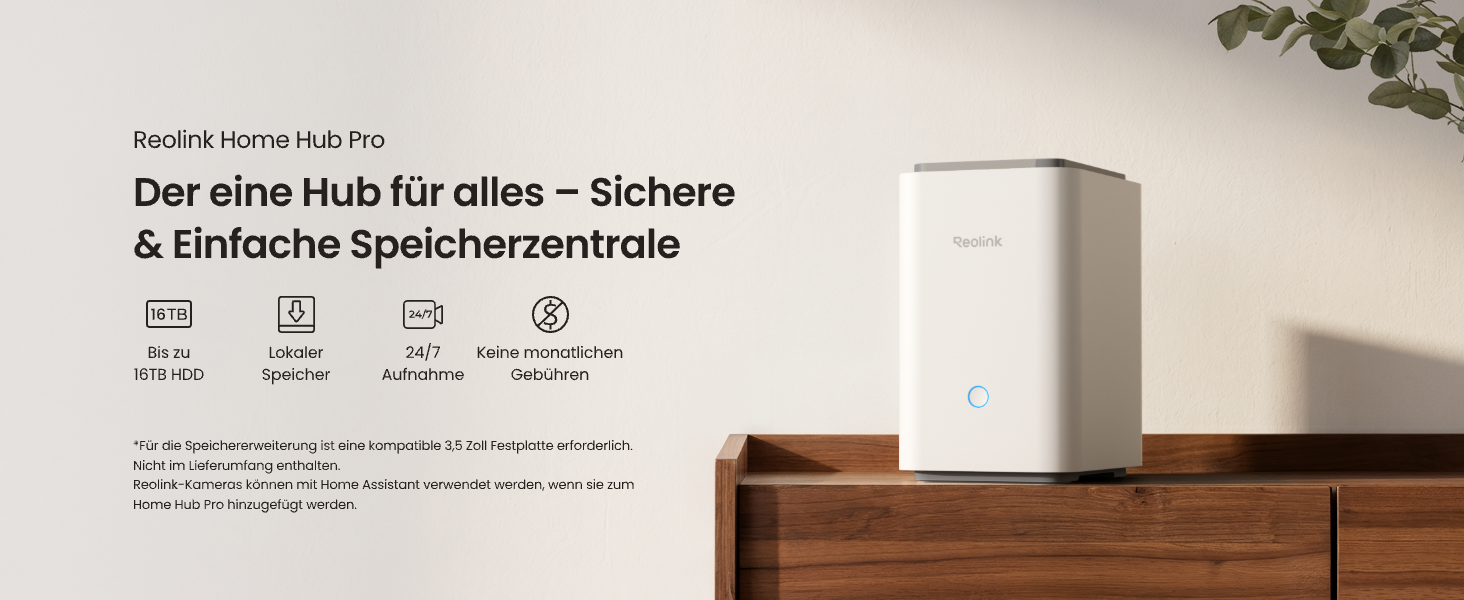 Reolink Home Hub Pro Lokalspeicher für Überwachungskameras – Detail 1
