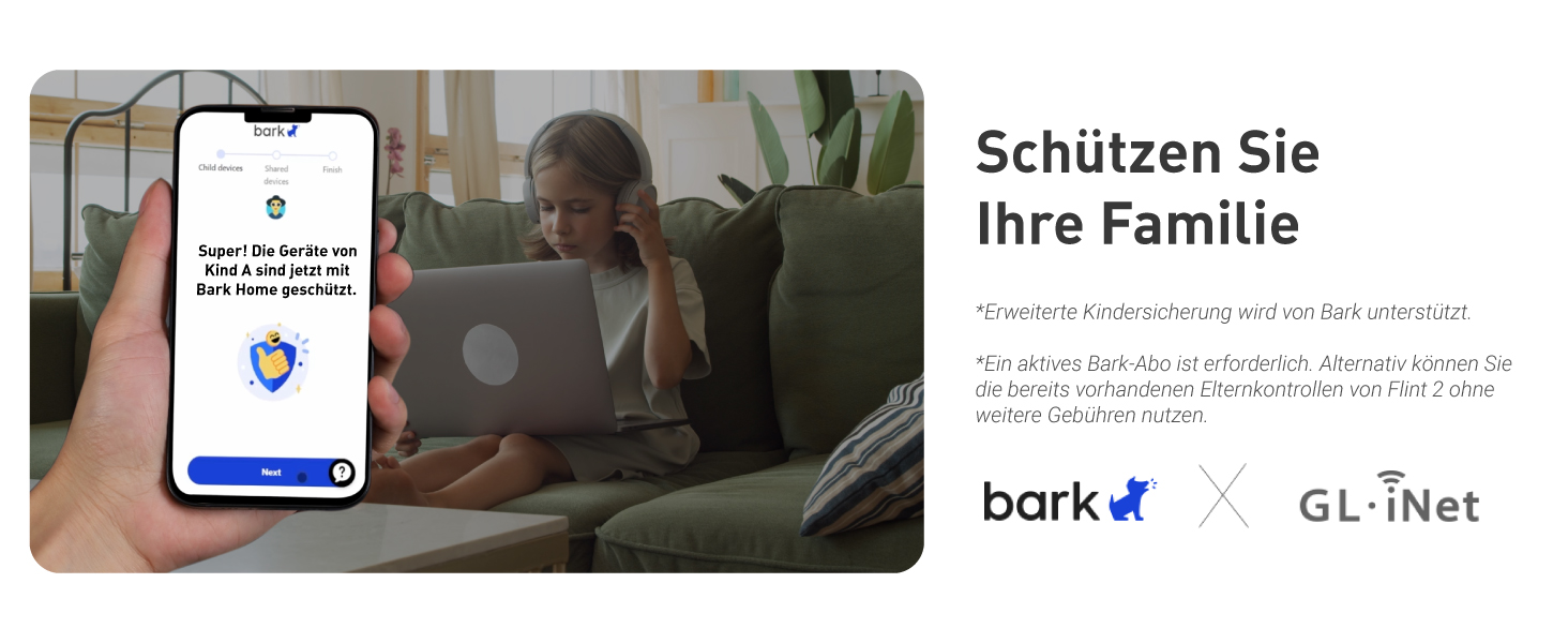 GL.iNet Flint 2 Wi-Fi 6 Router mit 2,5G-Ports und VPN – Detail 4