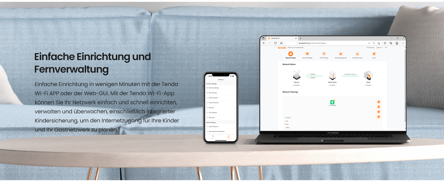 Tenda Nova MX3 Wi-Fi 6 Mesh-System 3er-Pack – Detail 9