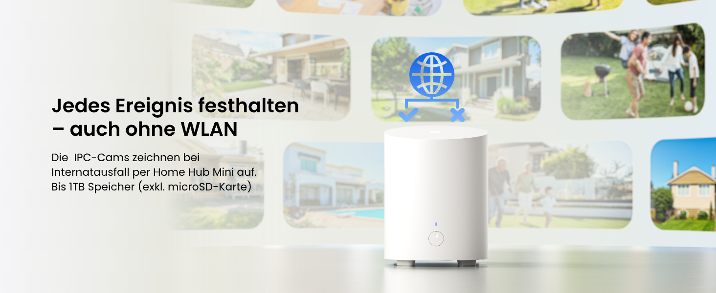 Reolink Home Hub Mini mit zwei Lumus 2K Überwachungskameras für Aussen – Detail 10