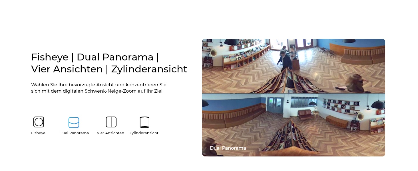 Reolink FE-W WLAN-Fisheye-Kamera Innen mit 360°-Panoramaansicht – Detail 3