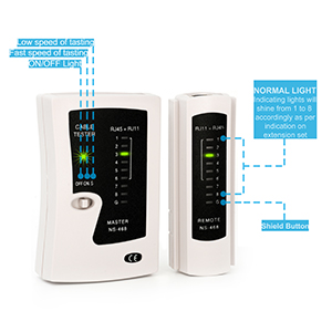 Das Werkzeugset enthält einen Netzwerktester, eine Crimpzange, ein Abisolierwerkzeug und ein Auflegewerkzeug. – Detail 5