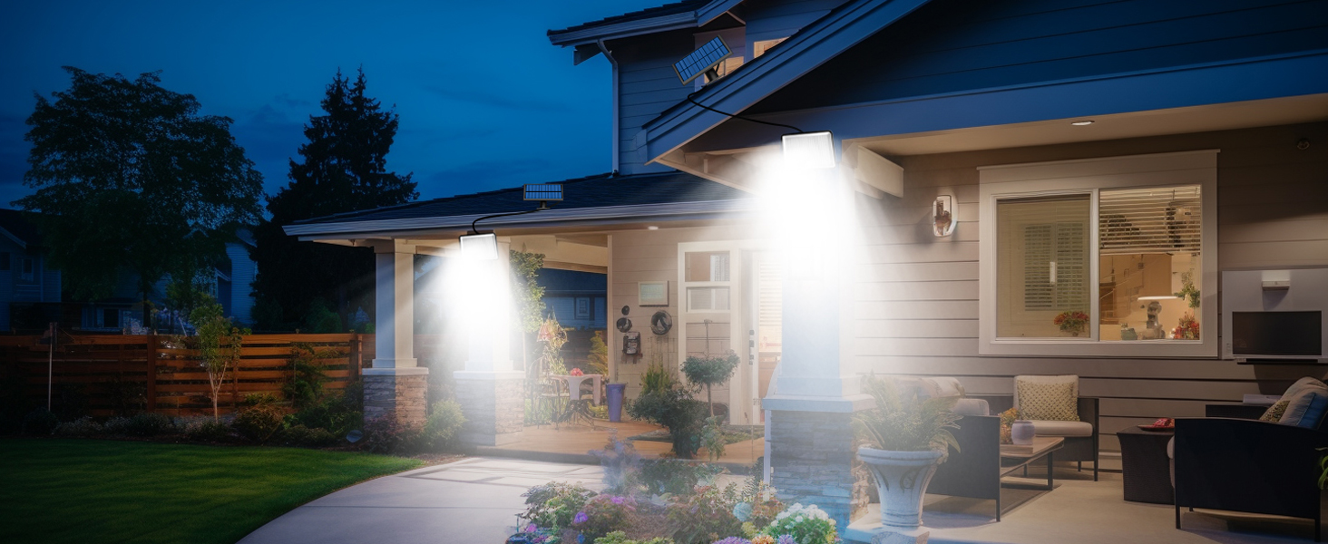 LOTMOS Solar-Aussenleuchte mit 342 LEDs und Bewegungsmelder – Detail 8