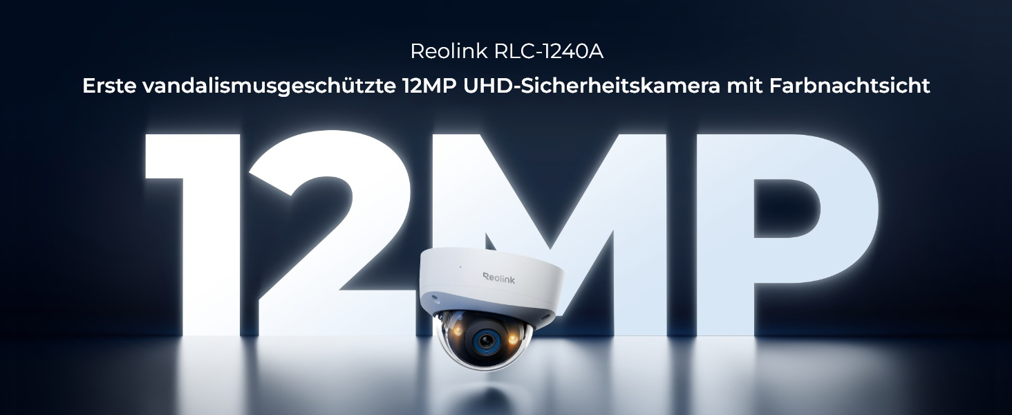 Reolink RLC-1240A 12MP PoE Überwachungskamera für den Aussenbereich – Detail 1