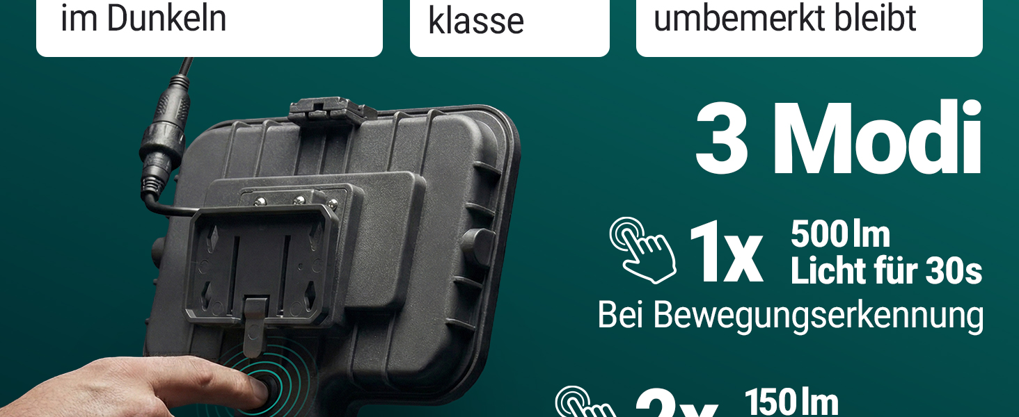 Oktaplex Ede LED Solarstrahler Aussen mit Bewegungsmelder, Anthrazit – Detail 4