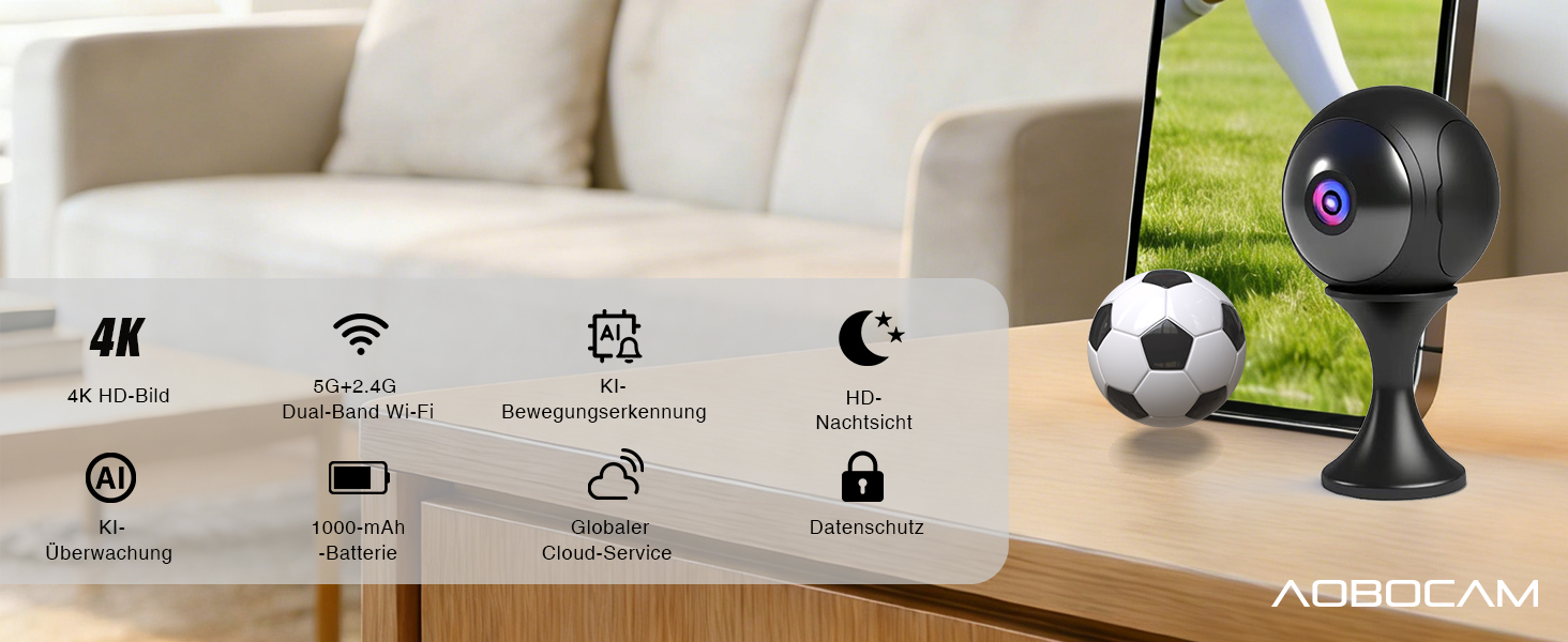 Mini Kamera 4K WLAN mit Akku – Detail 2
