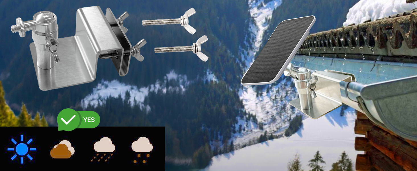 WiTi Dachrinnenhalterung für Solarpanel aus Edelstahl – Detail 1