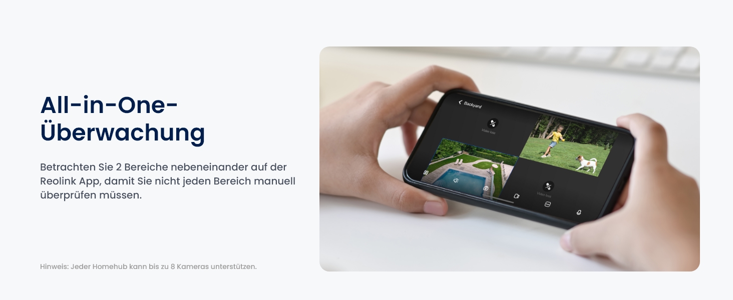 Reolink Home Hub mit vier Argus PT Ultra Solar-Kameras, 4K-Überwachungsset – Detail 7