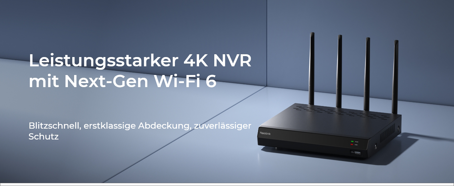 Reolink WLAN NVR RLN12W 12-Kanal mit integrierter 2 TB Festplatte – Detail 1
