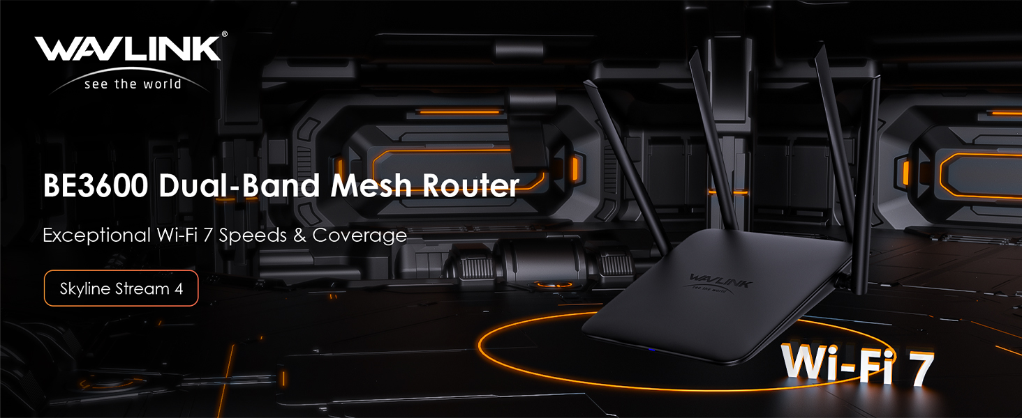 WAVLINK WN530BE1 Wi-Fi-7-Router BE3600 – Detail 1