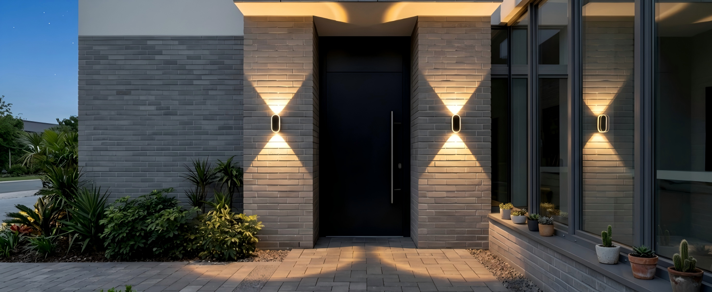 ELLASAY Solar Wandleuchte Aussen Up und Down IP65, 4 bis 10 Stück – Detail 8