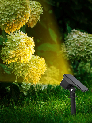 LOTMOS Solarstrahler Aussen Garten, 4 Stück 72 LED Warmweiss – Detail 6
