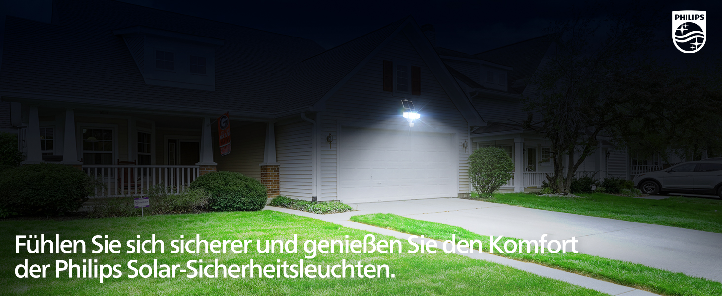 Philips Solarstrahler mit Bewegungsmelder und separatem Solarpanel – Detail 13