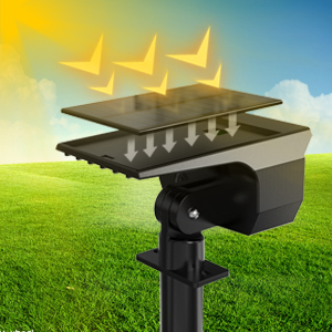 LOTMOS Solarstrahler Aussen Garten, 4 Stück 72 LED Warmweiss – Detail 5