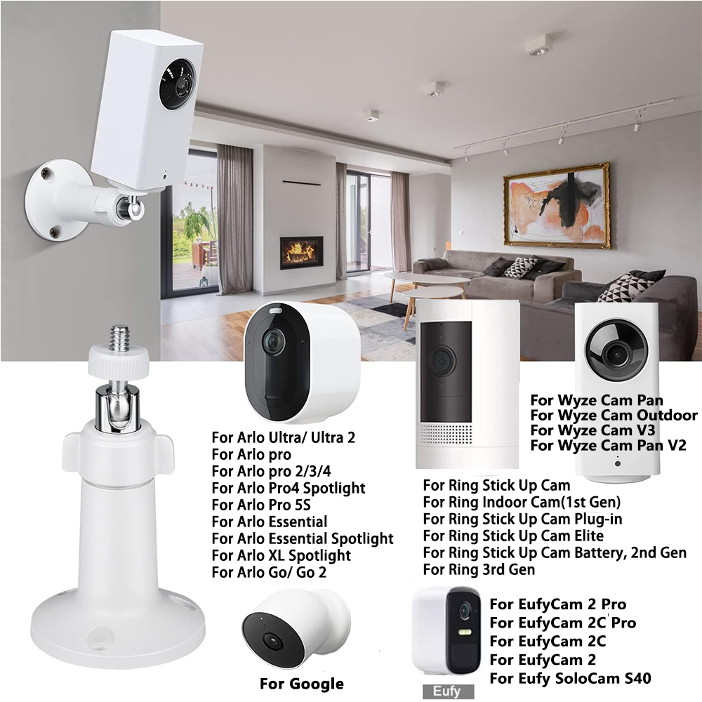 Tyeyober Wandhalterung für Ring Kamera, 360° einstellbar, 1, 2 oder 3 Stück – Detail 2