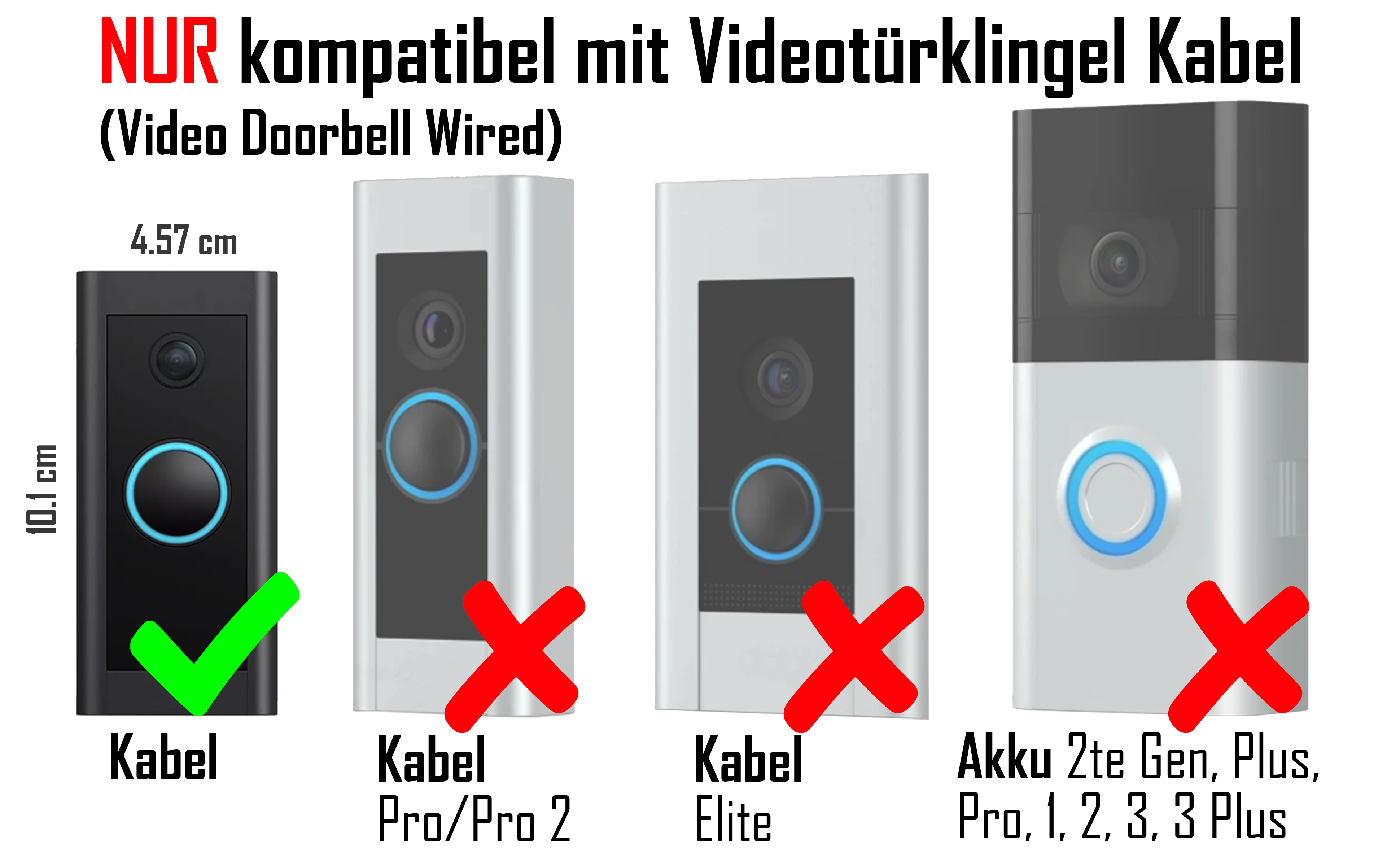 Mars Outpost Winkelhalterung 20–45 Grad für die Videotürklingel Kabel – Detail 2