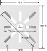 WiTi BK08M Masthalterung mit Schlaufen