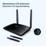 TP-Link TL-MR6400 4G LTE Router mit Antennen und SIM-Kartensteckplatz
