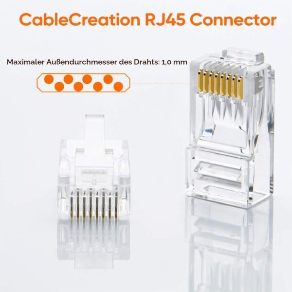 CableCreation Cat6 RJ45 Crimpstecker 100 Stück
