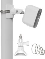 HOLACA Masthalterung für Eufy- und Arlo-Kameras, Metall, Weiss, 1 Stück