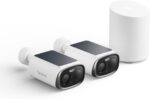 Reolink Home Hub Mini Set mit zwei Argus Solar 3K Akku-Kameras
