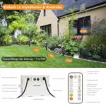 MEIKEE Solar Gartenstrahler mit Fernbedienung IP66, 3 oder 6 Stück