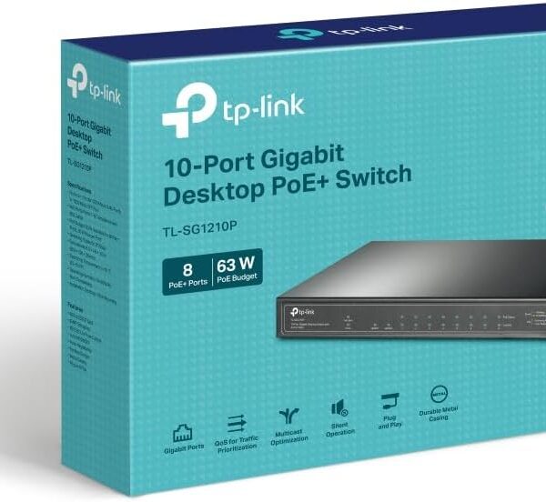 TP-Link TL-SG1210P PoE Switch schwarz