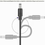 HOUHUI 2er-Pack DC-Verlängerungskabel 3 m