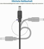 HOUHUI 2er-Pack DC-Verlängerungskabel 3 m