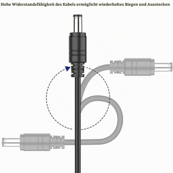 HOUHUI 2er-Pack DC-Verlängerungskabel 3 m