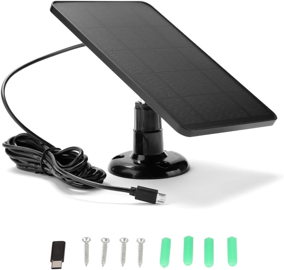 ciciglow Bild 1 ciciglow 4 W Solarpanel für Überwachungskamera, Schwarz oder