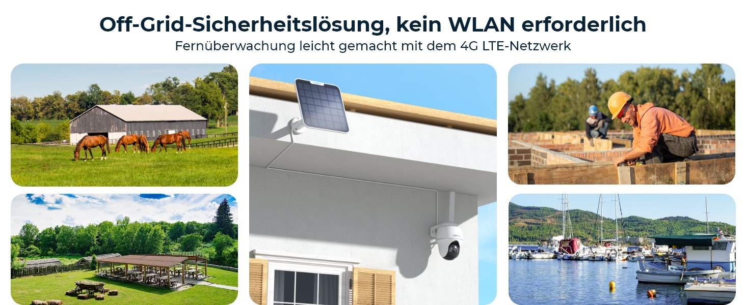 Reolink Go PT Ultra+Solar Panel 4G-Kamera mit Solarpanel, Weiss oder Grau – Detail 7