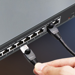 MokerLink 5-Port Gigabit PoE+ Switch, 4 PoE-Ports 78 W, unmanaged, Metall – Detail 6