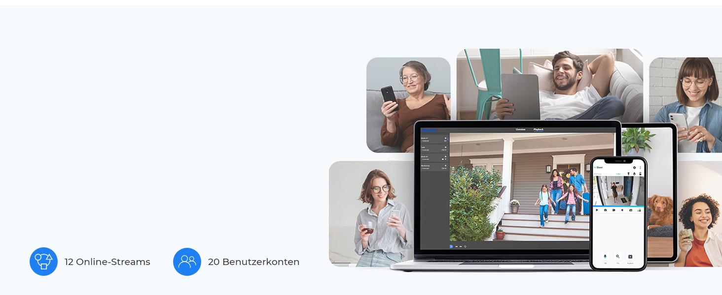 Reolink 4K Überwachungsset mit RLC-811WA Kameras und RLN12W NVR – Detail 15