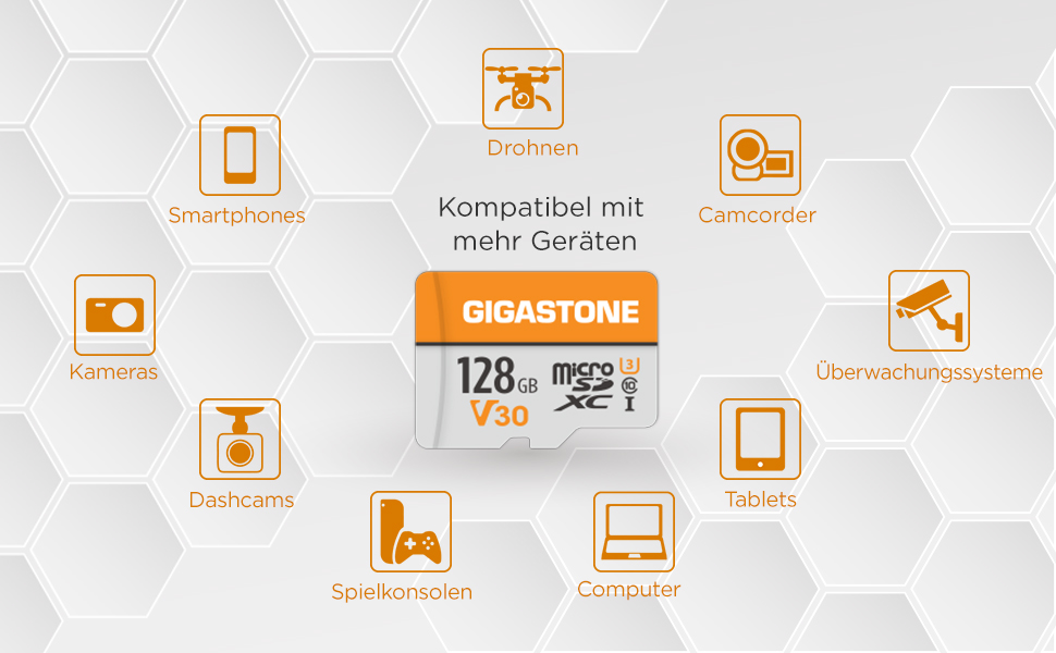 Gigastone 128GB microSDXC 2er-Pack mit SD-Adaptern – Detail 2