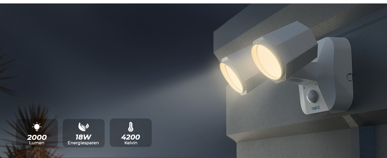 Reolink Floodlight WiFi Flutlicht mit Bewegungssensor für Aussen – Detail 3