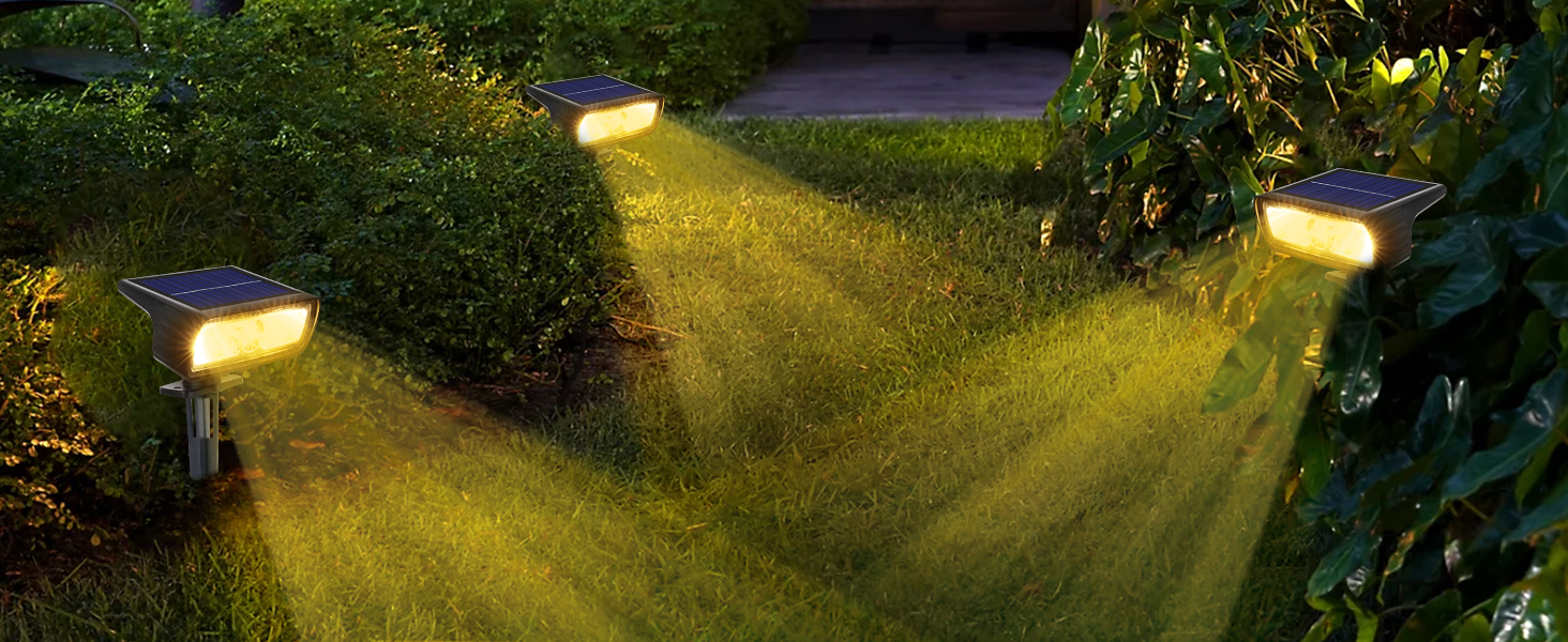 Moxled Solar-Aussenlampen, 4er-Set, 3000 K Warmweiss, 600 lm laut Hersteller. – Detail 3