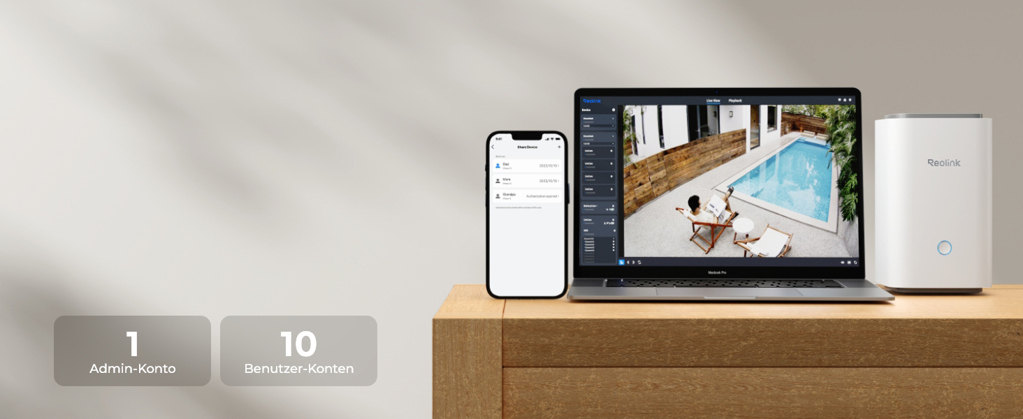 Reolink Home Hub Set mit zwei Altas PT Ultra Solar-Kameras – Detail 12