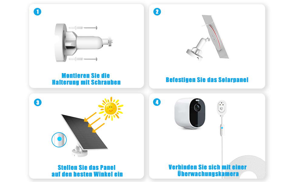 Nooukut 6-W-Solarpanel für Ring-Akkukameras – Detail 3