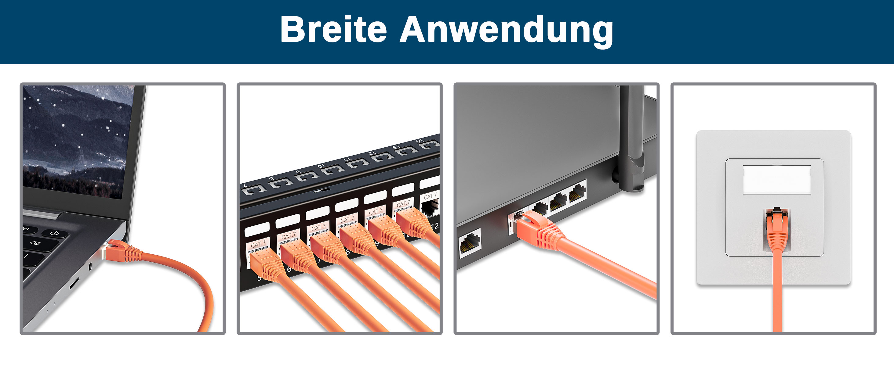 iwillink CAT 7 RJ45 Stecker vergoldet geschirmt – Detail 8