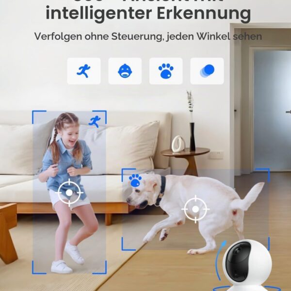 Reolink 2er-Set E1 Pro 3K Innenkameras in Weiss und Schwarz