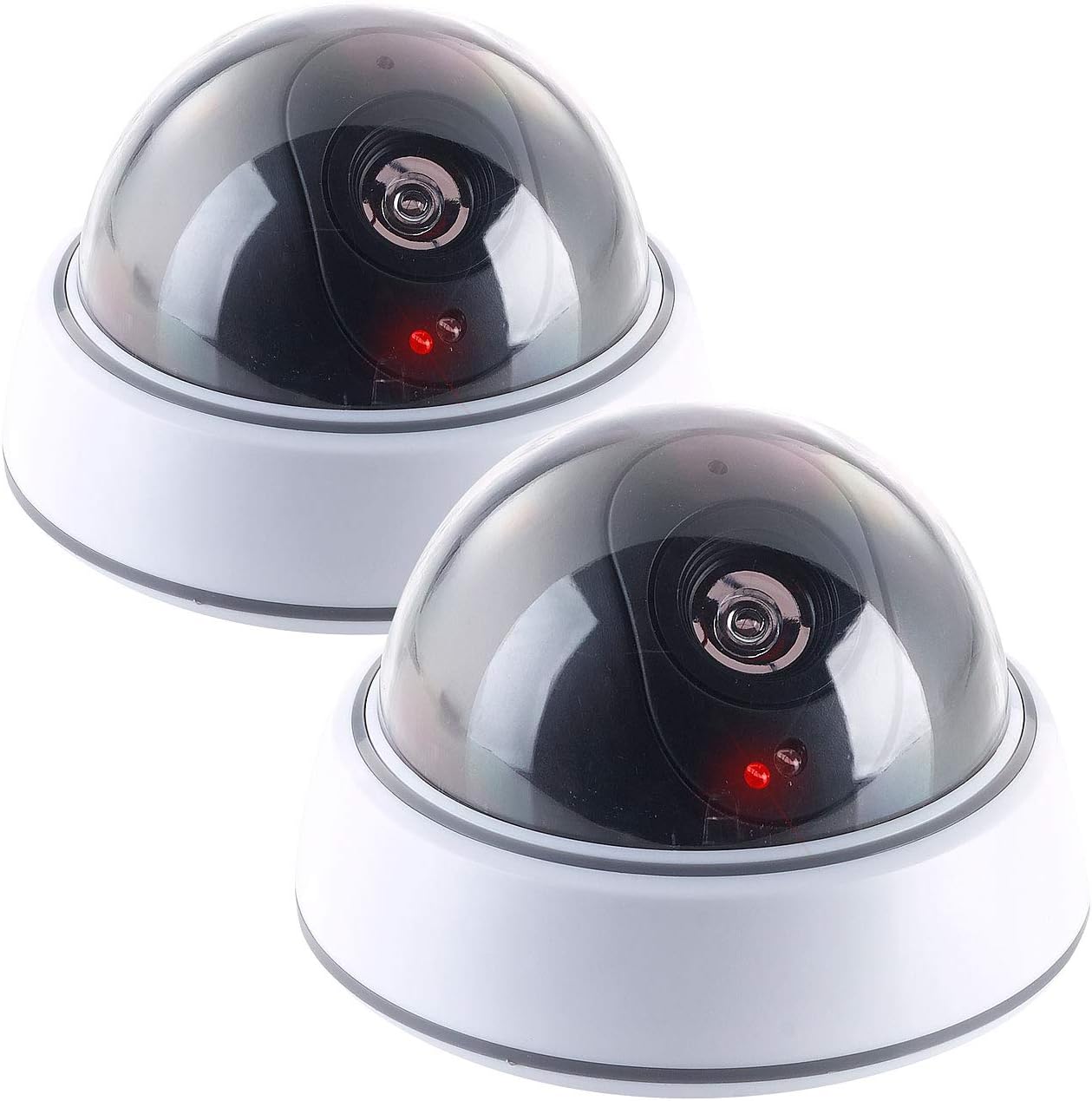 VisorTech NC9438 Bild 1 VisorTech Kamera-Attrappe 2er-Set Dome mit LED