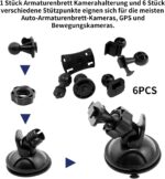 CLKE Saugnapf-Halterung Dashcam Navi 6 Adapter