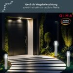 MeLiTec Solar Gartenleuchte mit Bewegungsmelder, Edelstahl oder Anthrazit