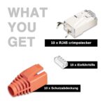 iwillink CAT 7 RJ45 Stecker vergoldet geschirmt