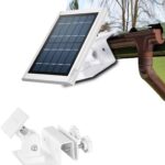 HOLACA Dachrinnenhalterung für Ring Solarpanel, Aluminium, verstellbar, Weiss