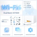 Tenda Nova MX3 Wi-Fi 6 Mesh-System 3er-Pack