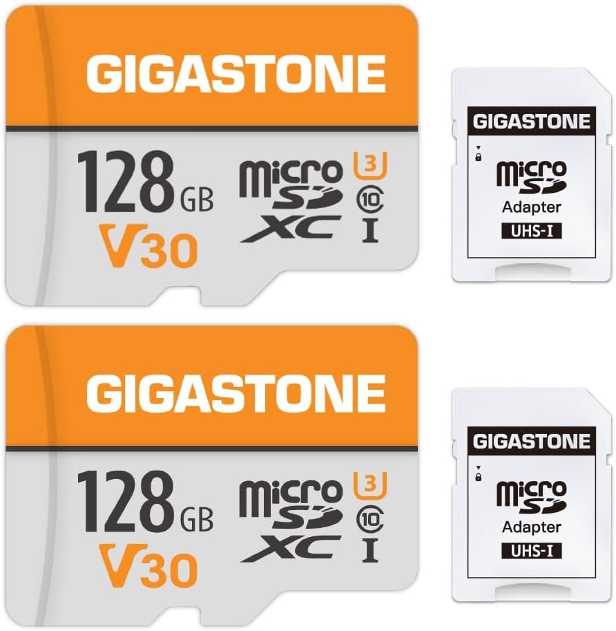 Gigastone GS-2IN1633XBK Bild 1 Gigastone 128GB microSDXC 2er-Pack