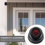 BUYGOO Kamera-Attrappe 2 Stück mit blinkender LED